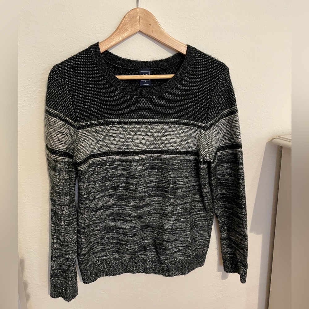 W’s GAP Marled Wool Blend Crewneck sweater